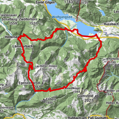 Abersee, Genneralm, Postalm, Gennerrunde