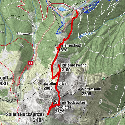 Saile (Nockspitze) Vorgipfel, Tirol/Österreich