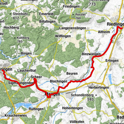Sigmaringen, Regierungsbezirk Tübingen/Deutschland