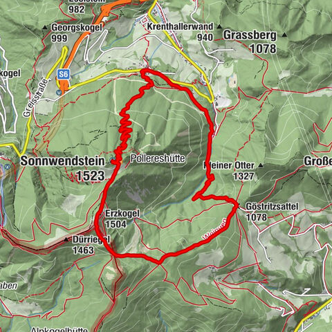 Von Naria Schutz auf den Sonnwendstein, Niederösterreich/Österreich