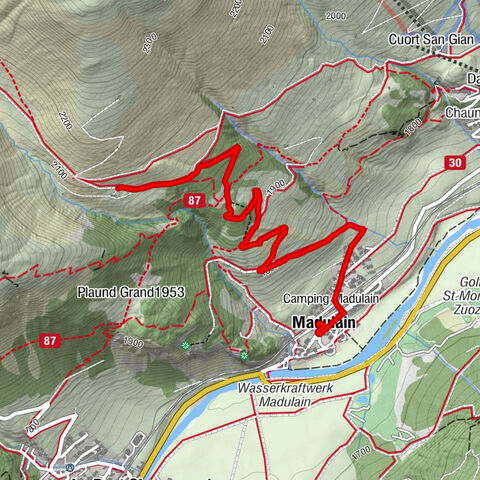 Madulain, Graubünden/Schweiz