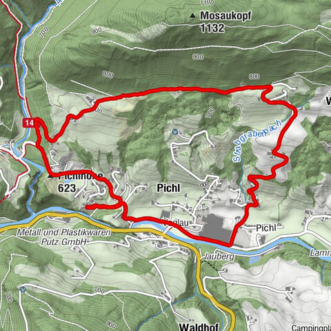 nach OP. zehnte Tour. Pichlau - Windhofrunde