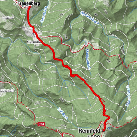 Rennfeld 1629m