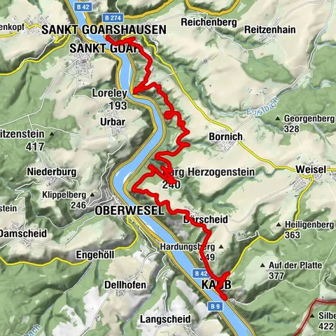 Sankt Goarshausen, Rheinland-Pfalz/Deutschland