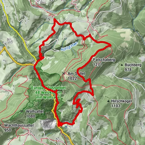 Weiz Klamm, Jägersteig,  Patscherberg RW