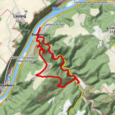 Burgen, Rheinland-Pfalz/Deutschland
