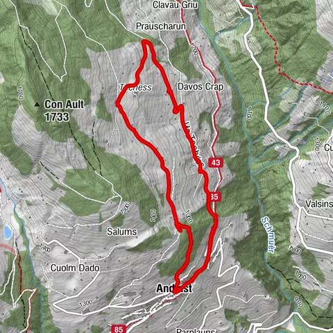 Andiast, Graubünden/Schweiz