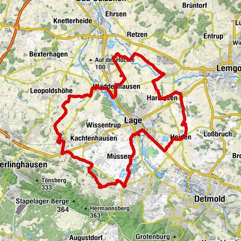 Lage, Regierungsbezirk Detmold/Deutschland