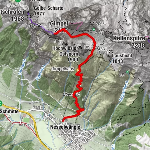 Nesselwängle, Rote Flüh,Tirol/Österreich
