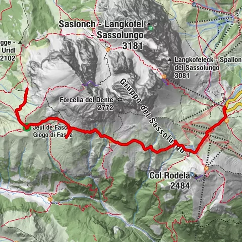 Südtirol, Wolkenstein, Langkofelumrundung Teil1