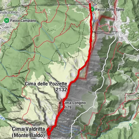 Cima Valdritta (Monte Baldo), Trentino-Südtirol/Italien