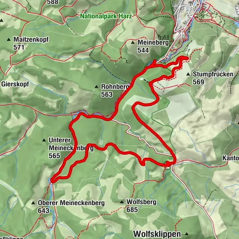 Plessenburg über Rote Brücke