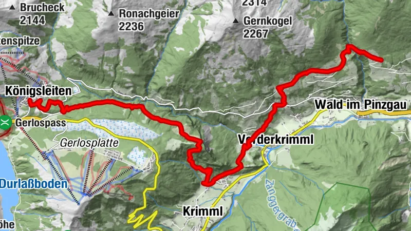 HOHE TAUERN PANORAMA TRAIL | STG03: Alternative route Sonnenweg Trattenbachtal | Königsleiten-GH Rechtegg