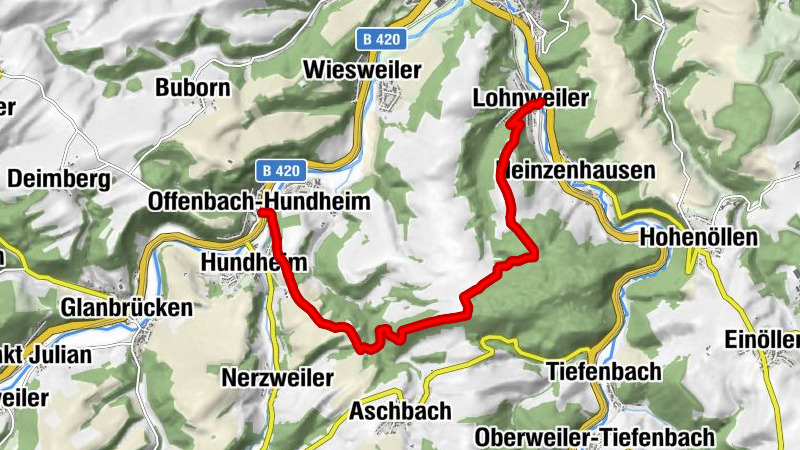 Offenbach-Hundheim - Lohnweiler -  "Benediktiner und edle Obstbrände"