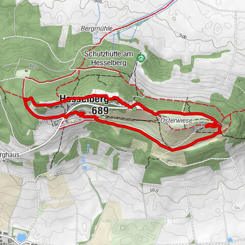 Winterspaziergang rund um den Hesselberg