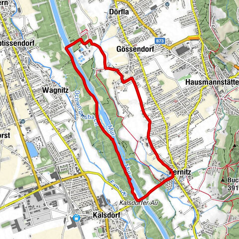 Mur-Auen Rundweg ab Kraftwerk Gössendorf