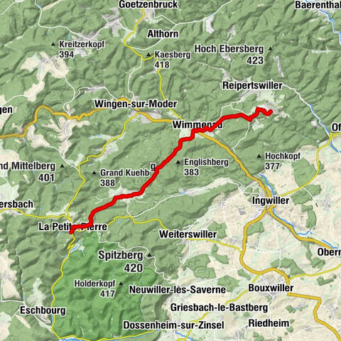 Crossing of the Vosges Massif - Stage 04 - Lichtenberg - La Petite Pierre