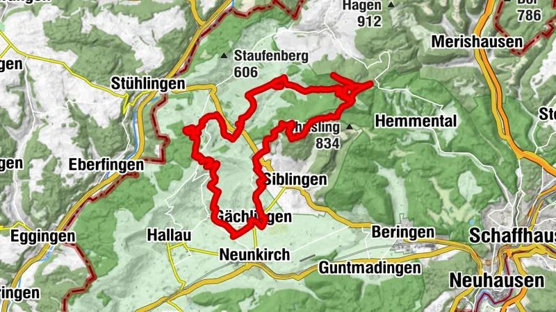 Panorama route Nature Park Schaffhausen