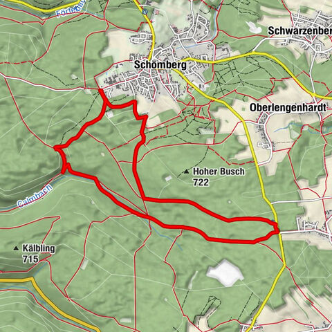 Health climate hiking trail No. 7 Schömberg