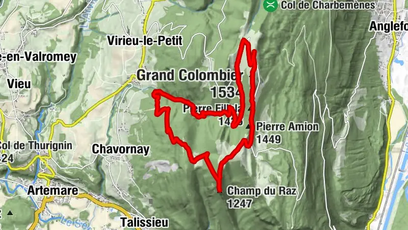 Hike of the Grand Colombier starting from Munet