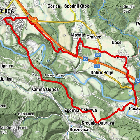 Circular journey from Radovljica to Brezje