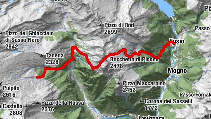 Via Alta Vallemaggia- Stage 7S: Fusio-Poncione di Braga Hut