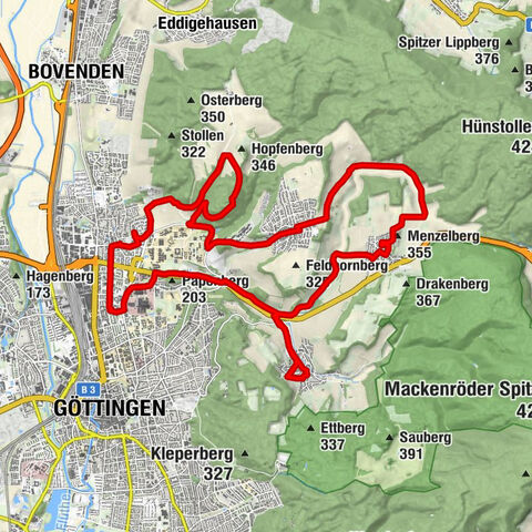 Five-church route in the northeast of Göttingen