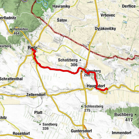 07 Grenzlandweg, 11. Etappe: Retz - Alberndorf