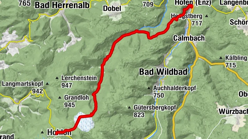 From the boggy height to the valley of the babbling Enz
