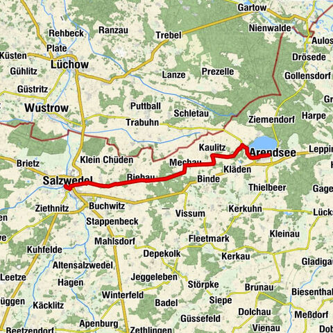 Altmark route: From the Hanseatic city of Salzwedel to Arendsee