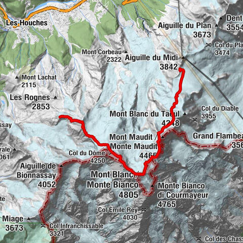 Goldtoni - Alpenbogen A065-4 Refuge Cosmique-Refuge Tete Rousse