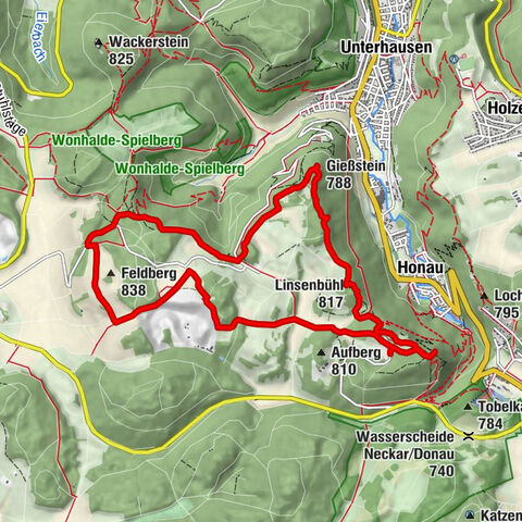 Burg Lichtenstein umkreisen