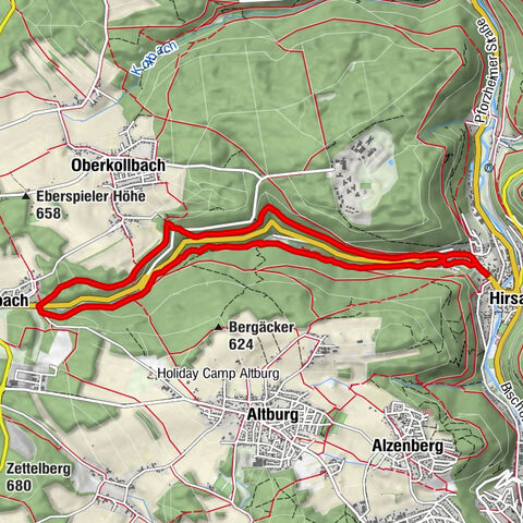 Circular route Hirsau - Oberreichenbach - Schweinbachtal - Hirsau