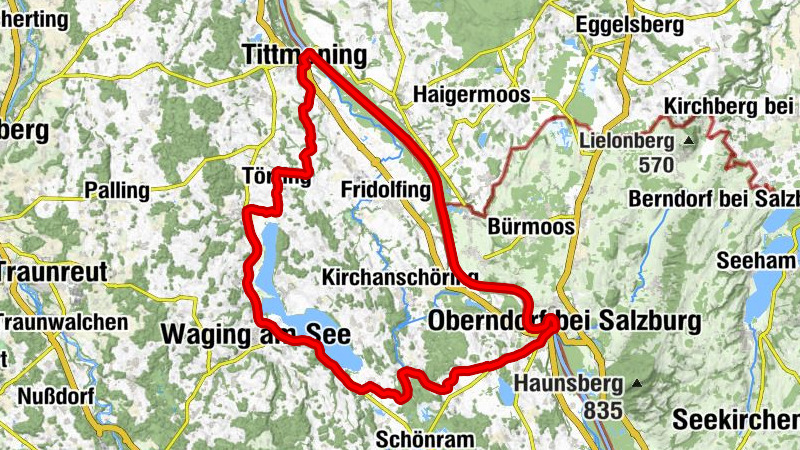 Tagestour: Taching-Laufen-Tittmoning-Tengling