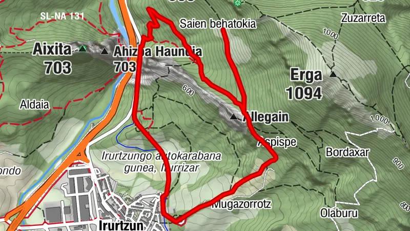 Navarra - El balcón de los buitres. Irurtzun