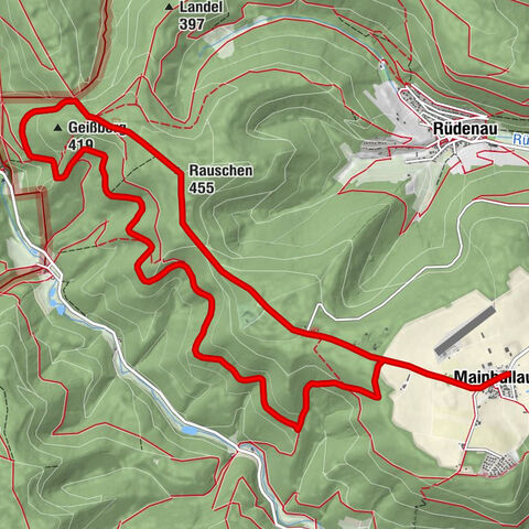 Mainbullau - Circular route to the Lauseiche "Te deum laudamus"