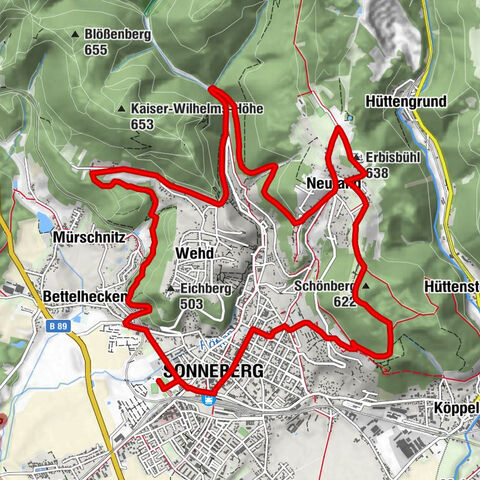 Circular Hiking Trail Sonneberg