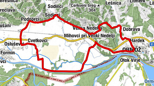 Honey cycling route