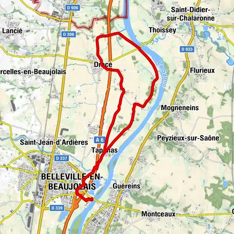 Around walking and cycling path - La Prairie du Val de Saône - Loop 6.3