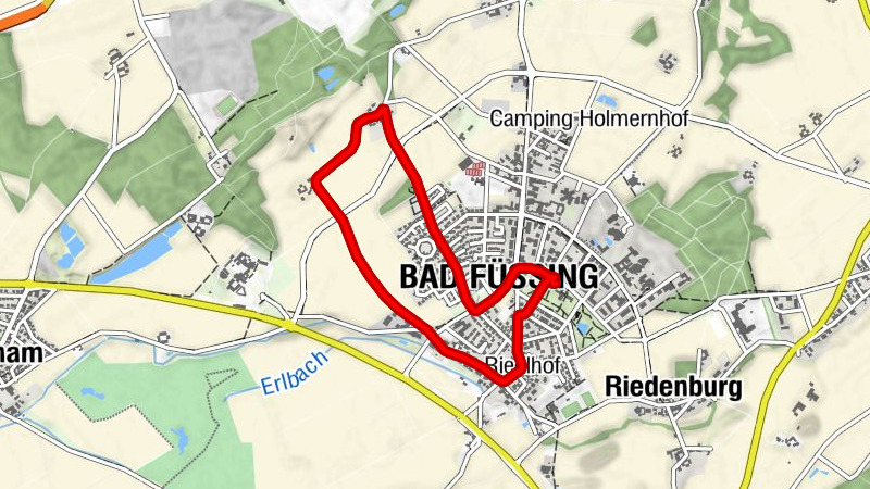 Schnecke route Bad Füssing