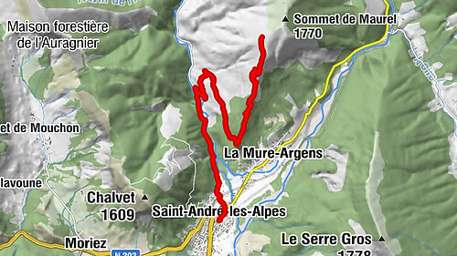 007 TransVerdon Tronçon - De la Montagne de Maurel à Saint-André-les-Alpes