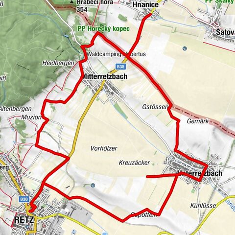 Retzbach Dowsing Rod Path cross-border