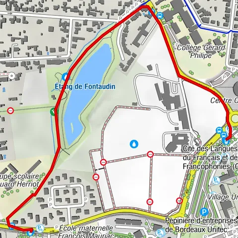 Balade à roulettes : Parc de Fontaudin - Impraticable