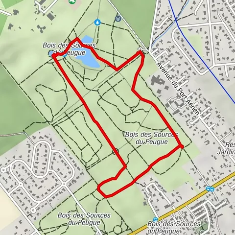 Balade à roulettes : Le bois des sources du Peugue - Impraticable