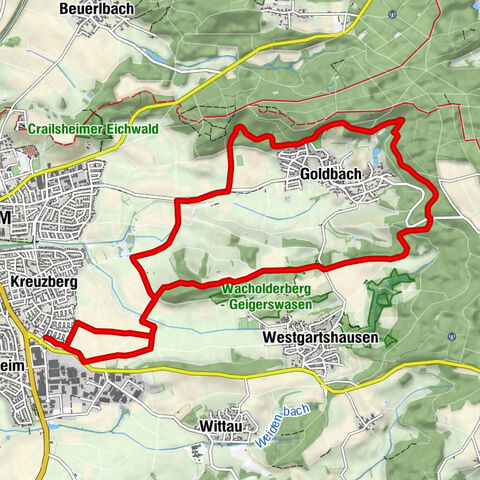 Crailsheim - Goldbach - Rundtour