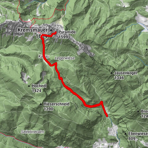Kremsmauer, Pyramide von Steyrling mit Andi