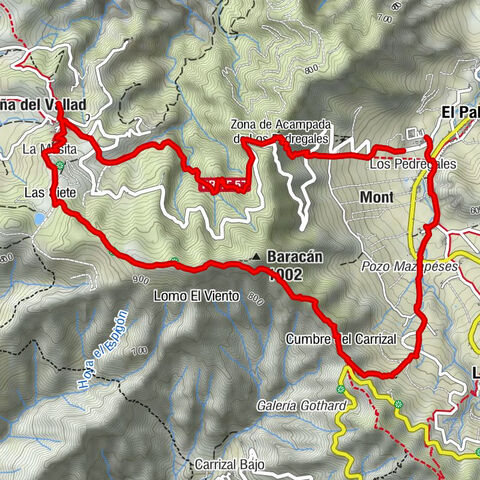 Rundwanderung El Palmar - Teno Alto - Höhenweg TF -51 - El Palmar