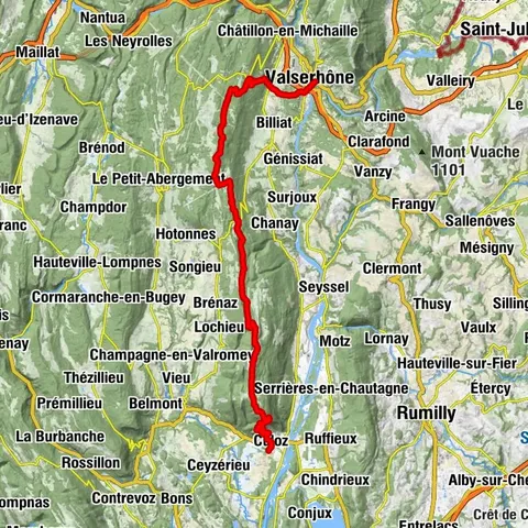 3 day-hike in Jura: hiking trails through Plateau de Retord and Grand Colombier