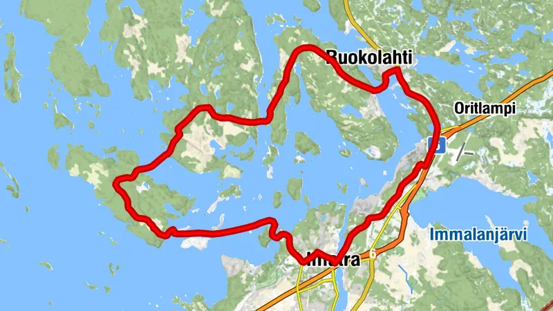 Four Island Cycling Route from Imatra