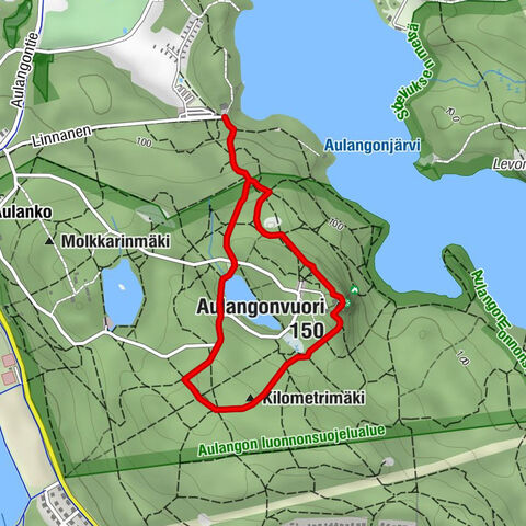 Hämeenlinna Aulanko hiking route, easy